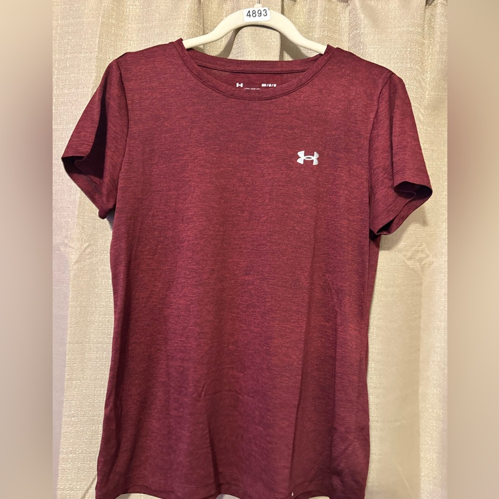 Under Armour Women's Burgundy Short Sleeve Tee